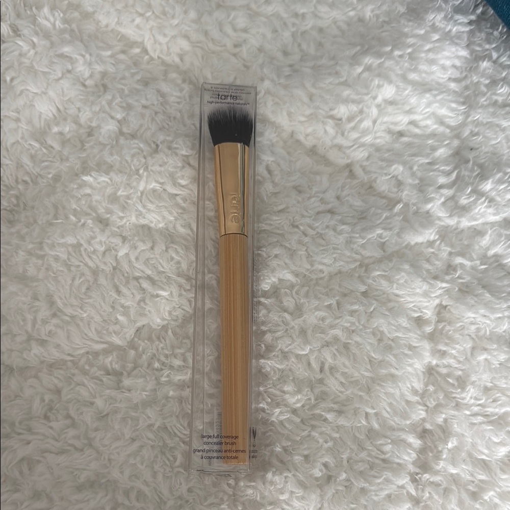 Tarte Gold Makeup Brush with Black Bristles